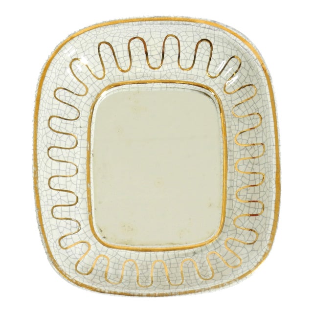 Art Deco Ceramic Mirror by Gmundner Keramik, Austria, 1920s For Sale