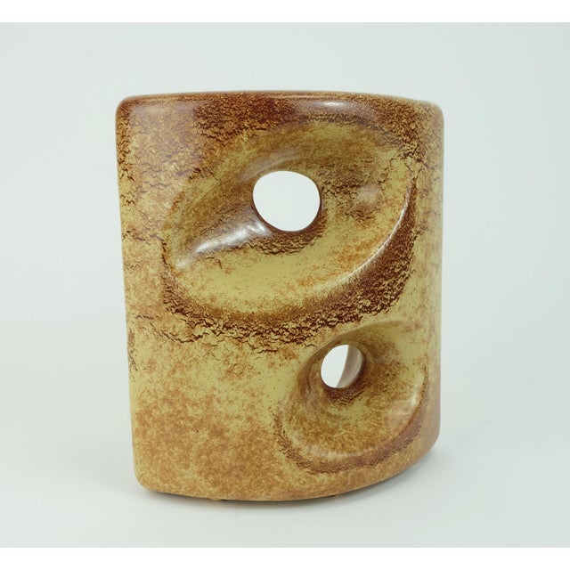 Vintage Italian Ceramic Vase by Roberto Rigon for Bertoncello, 1970s For Sale - Image 11 of 11