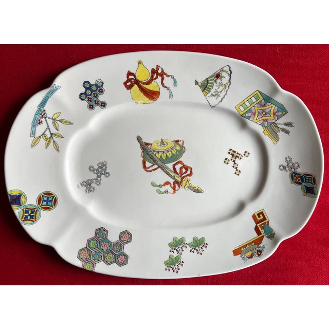 Antique 19th Century Worcester Porcelain Chinoiserie Platter Designed by Christopher Dresser in the Aesthetic Taste For Sale - Image 10 of 10