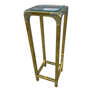 Master Craft 2 Tone Brass Pedestal For Sale