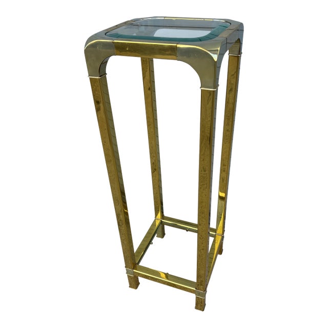 Master Craft 2 Tone Brass Pedestal For Sale