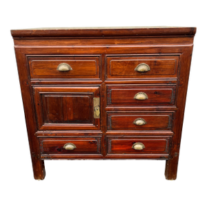 Antique Handcrafted Chinese Rosewood Cabinet Chest of Drawers- Early 1900s