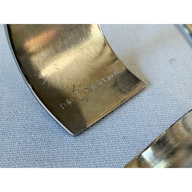 Vintage Polo Ralph Lauren Silverplated Napkin Rings, Set of 12 For Sale - Image 12 of 13