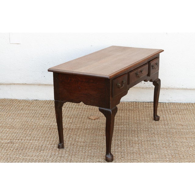 18th Century English Oak Lowboy For Sale - Image 9 of 11
