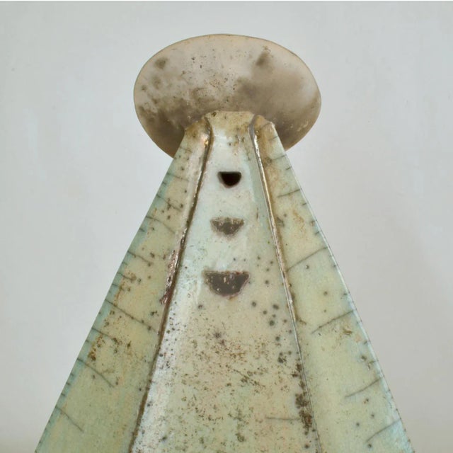 Sculpture of Cloaked Figure in Ceramic For Sale - Image 9 of 11