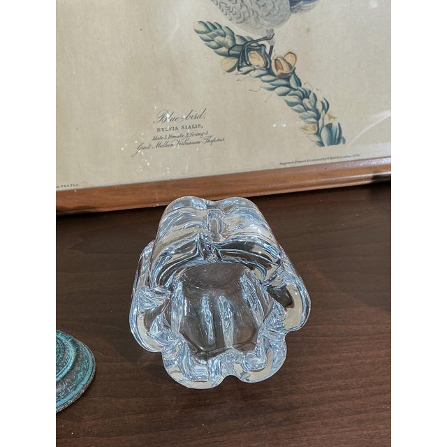 20th Century Signed Orrefors Swedish Crystal Sculptural Votive Candle Holder, Mid-Century Modern For Sale In Los Angeles - Image 6 of 8