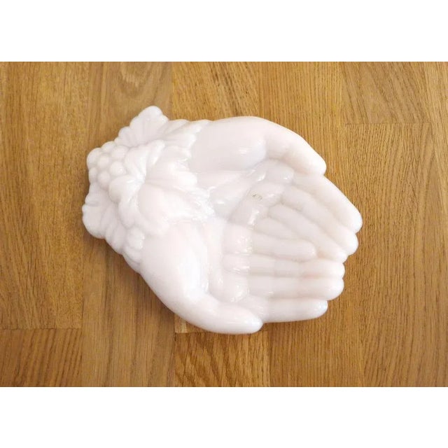 Early 20th Century Hands Cup in Pale Pink Opaline from Westmoreland, Usa, 1890s For Sale - Image 7 of 10