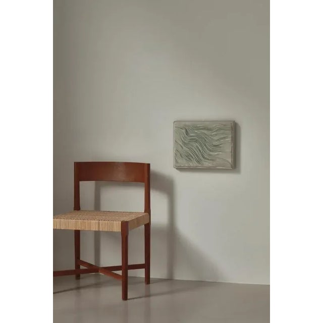 White Danish Modern Stoneware Wall Relief from Tove Anderberg, Denmark, 1970s For Sale - Image 8 of 12