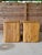 Exceptional pair of late 20th-century waterfall nightstands crafted entirely of split rattan with a sculptural wrapped...