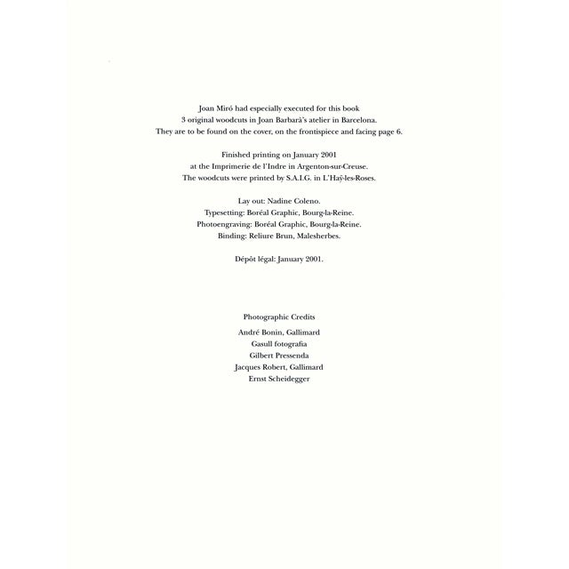 Joan Miró Joan Miró Engraver IV 2001 Woodcut Engraving 2 For Sale - Image 4 of 5