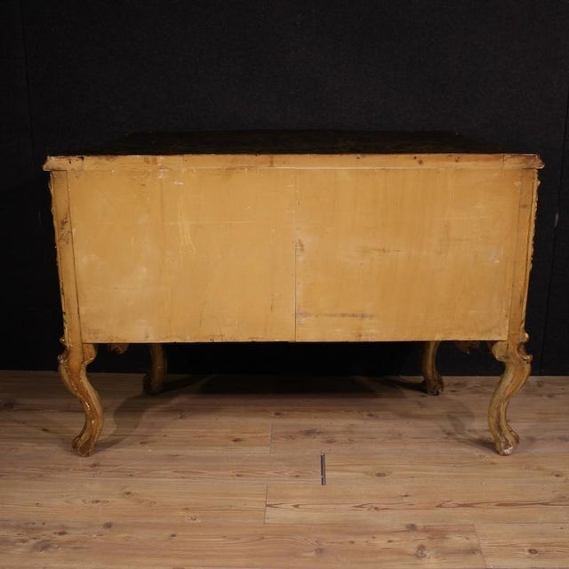 Brown Venetian Baroque Style Commode, 1950 For Sale - Image 8 of 13