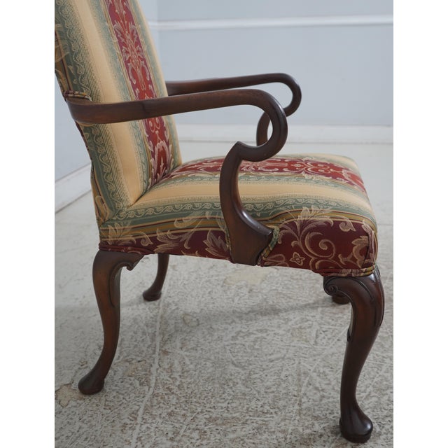 Kittinger Williamsburg Mahogany Open Armchair For Sale In Philadelphia - Image 6 of 18