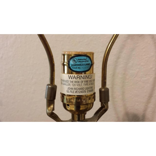 Bronze John Richard Brass Table Lamps - a Pair For Sale - Image 8 of 9