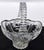 Metal 1960s West Germany Handmade Crystal Bride Princess Basket Etched 24% Lead Crystal Glass For Sale - Image 7 of 13