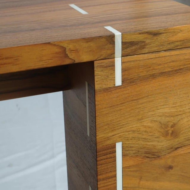Modern Rosewood Dining Table With Inlay For Sale - Image 10 of 13