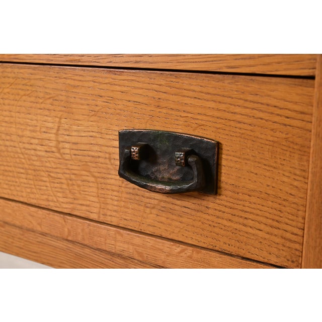 Stickley Mission Oak Arts & Crafts Nightstands or Side Tables, Pair For Sale - Image 9 of 15