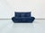 French Togo 2-Seater Sofa in Blue Corduroy attributed Michel Ducaroy for Ligne Roset, 1970s For Sale - Image 9 of 12