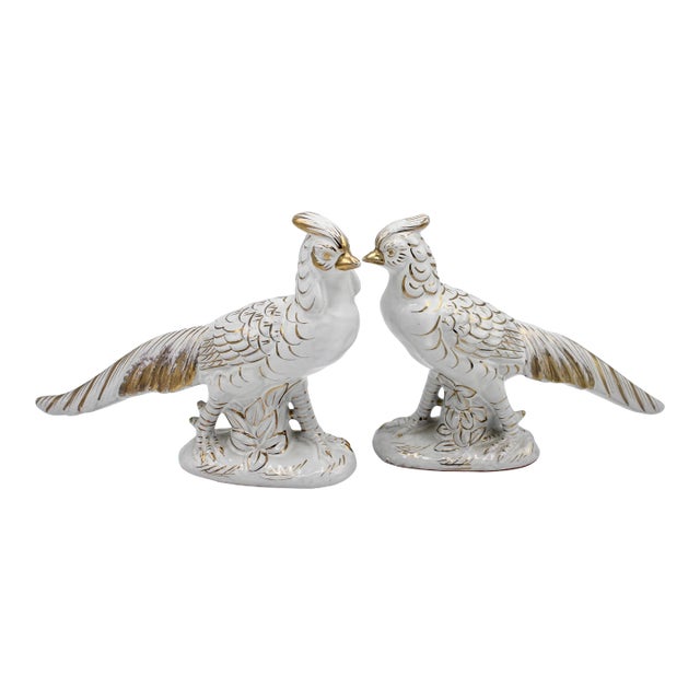 Vintage Italian Terracotta Pheasants For Sale