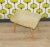 Mid-Century Stool in Wood & Fabric, 1950s For Sale - Image 5 of 10