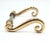Reclaimed swirl design door levers made of brass with a polished finish. Good condition with heavy surface wear from prior...