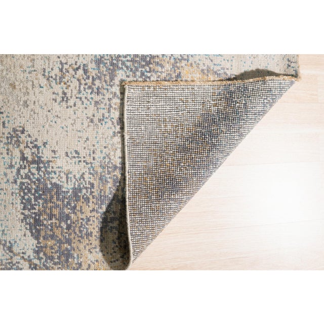 9x12 Lydia Cassandra Gray Geometric Mid-Century Modern Hand Knotted Wool Carpet Rug For Sale In New York - Image 6 of 6