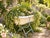 Paint Vintage Hungarian White Enamel Bathtub With Pale Blue Metal Stand For Sale - Image 7 of 7