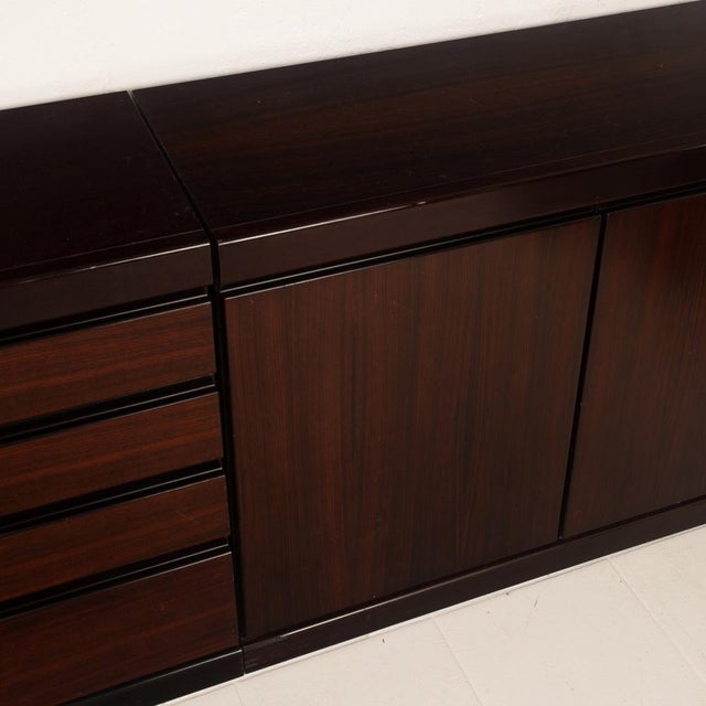 Wood Mid-Century African Rosewood S11 Modular Sideboard by Angelo Mangiarotti, Italy, 1960s For Sale - Image 7 of 18