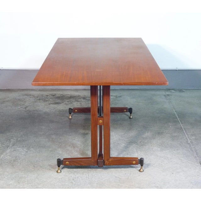 Italian Table in Wood, 1960s For Sale - Image 4 of 9