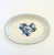 A vintage Pfaltzgraff Yorktowne large oval serving platter. Blue and off-white glazes with a floral design in the center....