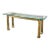 Mid 20th Century Attributed Mastercraft Brass & Glass Console Table For Sale
