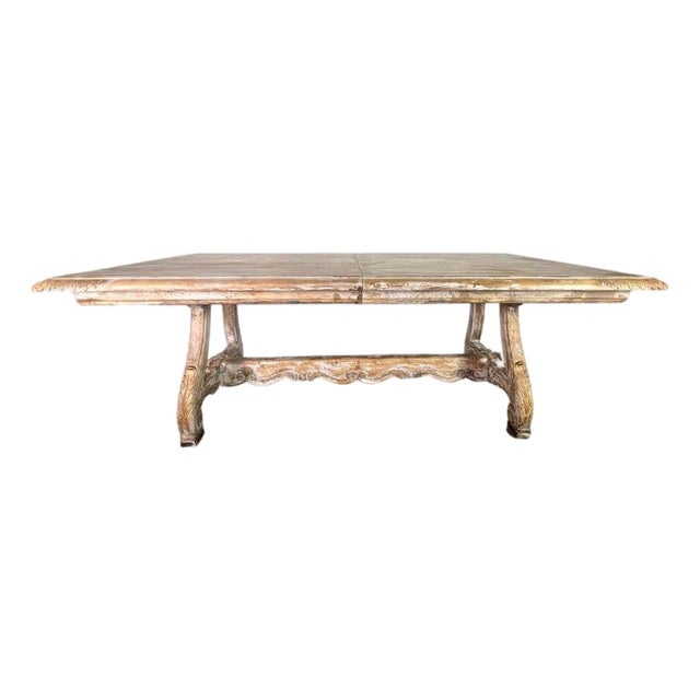Italian Painted Trestle Table C. 1900 For Sale