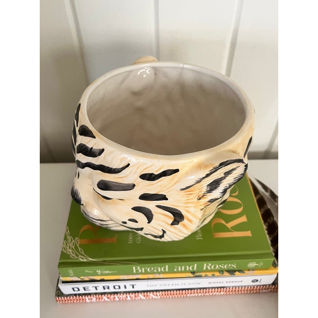 1960s Italian Mid Century Tiger Jardiniere For Sale - Image 4 of 9