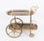 Mid-Century French Walnut and Brass Galleried Drinks Trolley, 1950s For Sale - Image 3 of 18
