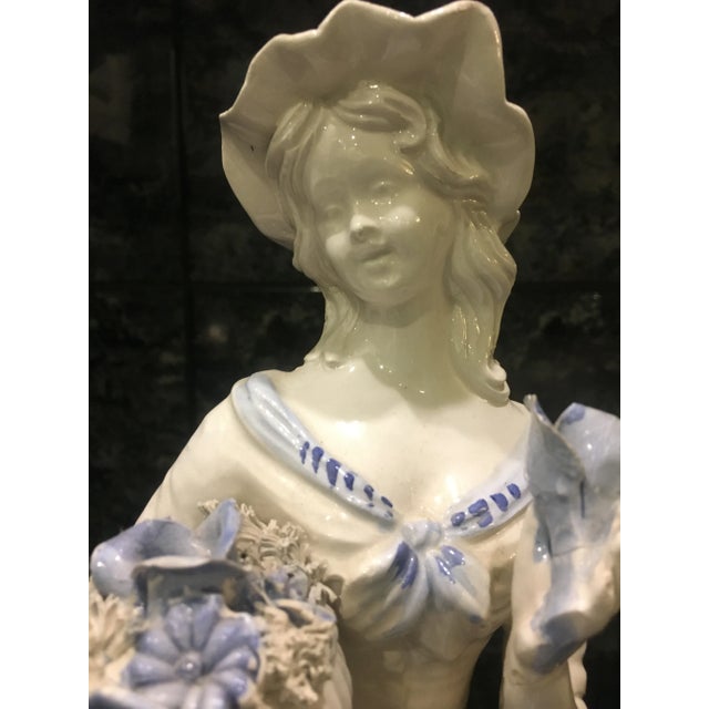 Large Ceramic Figurine by Capodimonte, 1950s For Sale - Image 10 of 18