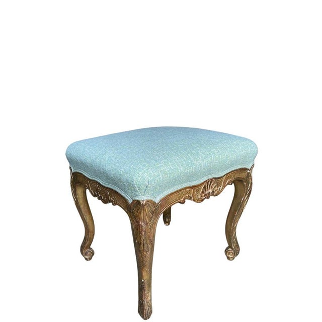 Wood French Giltwood Tabourets, Mid-18th Century For Sale - Image 7 of 9