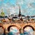 Urbain Huchet, Post Impressionist Fauvist Art French Oil Painting Paris Bridge Urbain Huchet, c.1998 For Sale - Image 14 of 14
