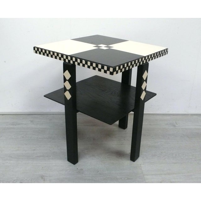 1920s Vintage Side Table in Walnut, 1930s For Sale - Image 5 of 6