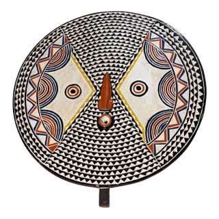 Vintage African Wooden Bobo Mask Burkina Faso 30" H For Sale