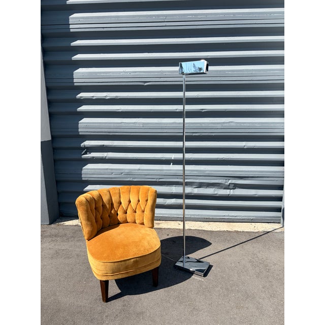 1970s Chrome Torchere by Casella, Floor Lamp For Sale - Image 15 of 17