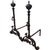 Spanish Mid 19th Century A Large Pair of Spanish Wrought Iron Andirons For Sale - Image 3 of 5