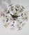 1980s Wonderful Gold and Transparent Murano Glass Ceiling Light Flower For Sale - Image 9 of 13