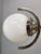 Metal Art Deco Nickel and Glass Pendant Light, 1930s For Sale - Image 7 of 15