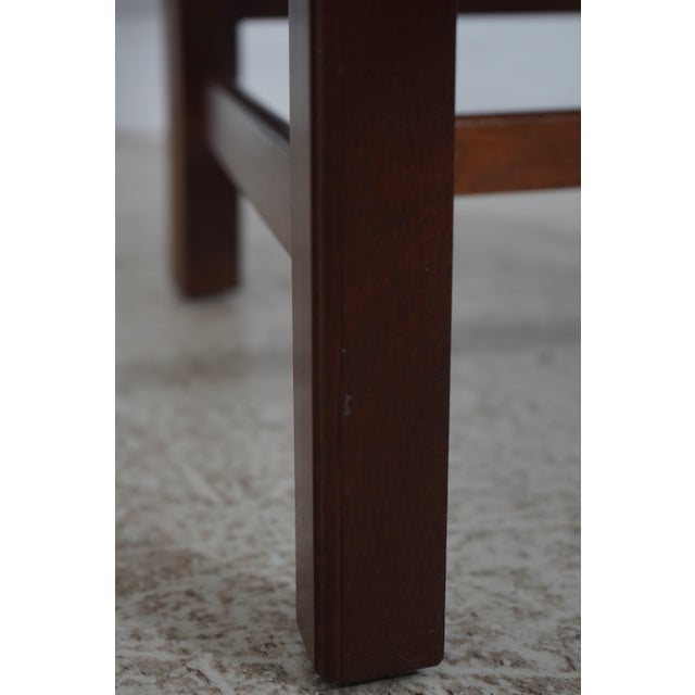 Set of 8 Stickley Chippendale Mahogany Dining Room Chairs For Sale - Image 11 of 18