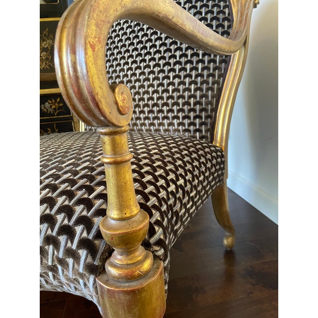 Gold Rose Tarlow Verona Arm Chairs- a Pair For Sale - Image 8 of 12