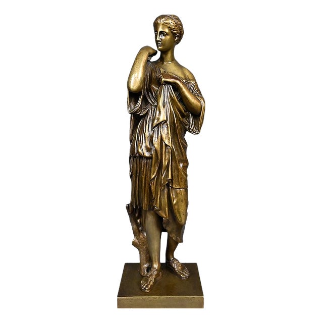 Raingo Frères after Praxiteles, Diana of Gabii, Late 19th Century, Bronze For Sale
