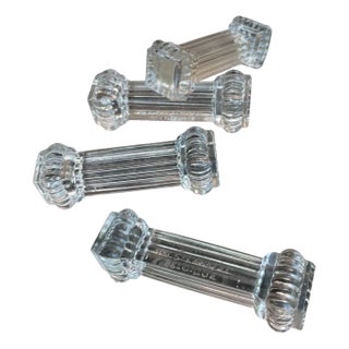 Knife Holders from Val St Lambert, 1930s, Set of 4 For Sale