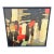1950s Abstract Modern Framed Oil Painting on Canvas For Sale