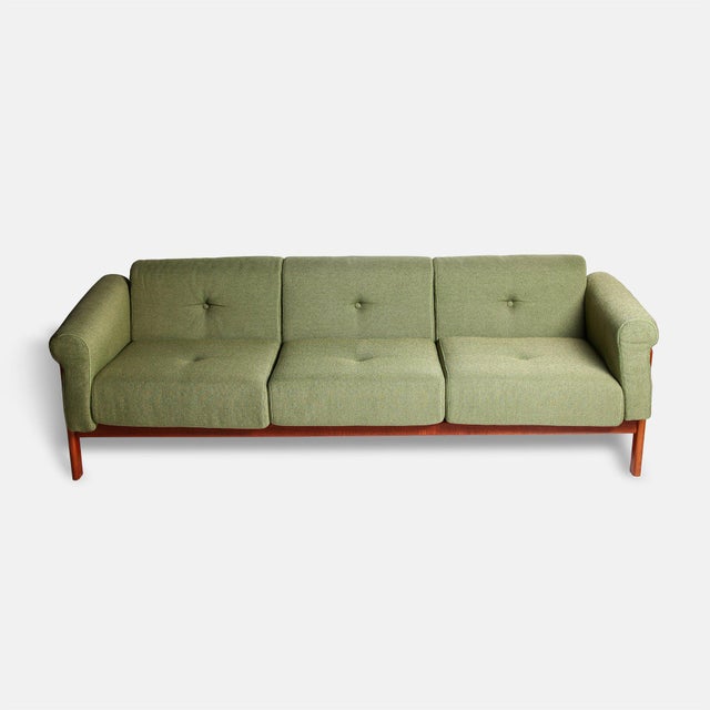MidCentury Modern Sage Green Sofa Chairish