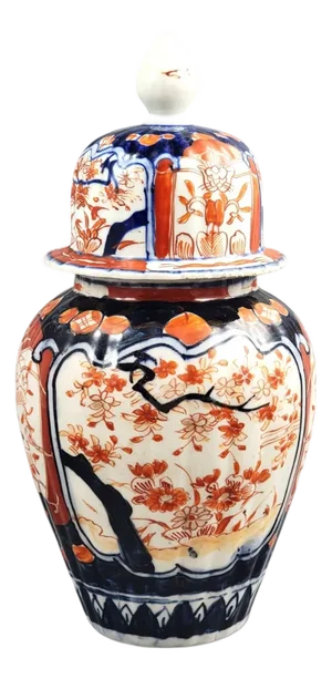 Japanese Imari Porcelain Ginger Jar with Lid