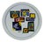 Italian Porcelain Plate by Ugo Nespolo, Late 20th Century For Sale